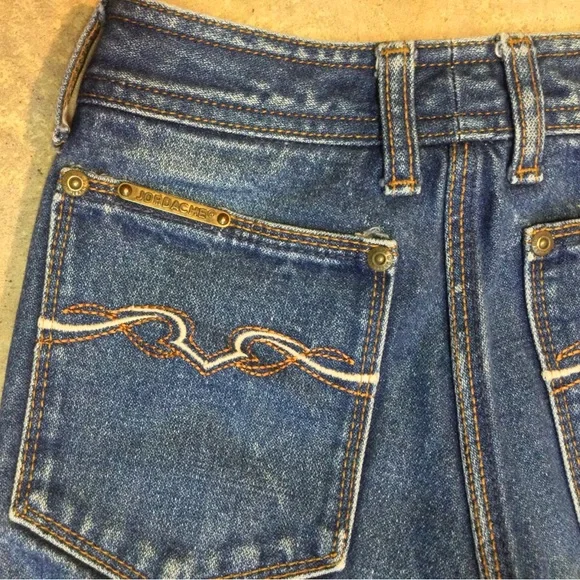 Vintage Jordache Jeans Unhemmed Long 24x33 Straight Horsehead Made USA 80s - Picture 9 of 13